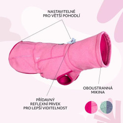 Obleček Hurtta Razzle-Dazzle Midlayer červený 30