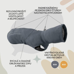 Obleček Hurtta Warming Midlayer ECO ostružinový 40
