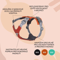 Postroj Hurtta Rover skořicový 55-70