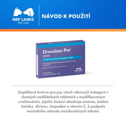 Drenalase Pet Pes 30 tbl – kontrola otoku a zánětu