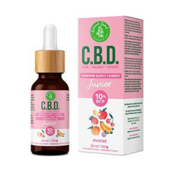 C.B.D. konopné kapky s BCP a ovoc.příchutí Junior 30ml