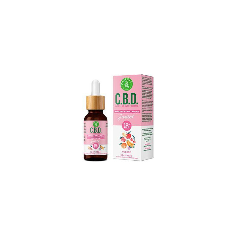 C.B.D. konopné kapky s BCP a ovoc.příchutí Junior 30ml