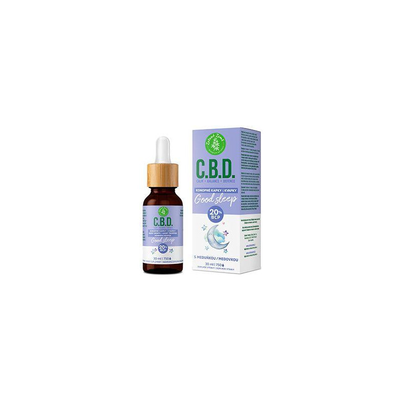 C.B.D. konopné kapky s 20% BCP Good sleep 30ml