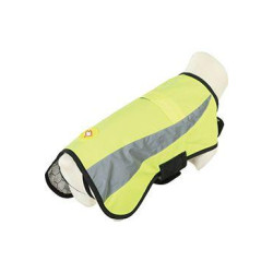 Obleček bunda pro psy REFLEXNÍ žlutá 30cm Zolux