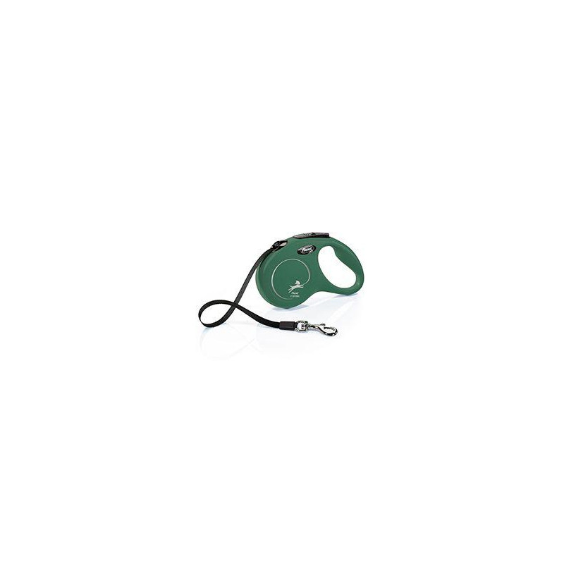 Vodítko FLEXI Classic New S pásek 5m/15kg olivová