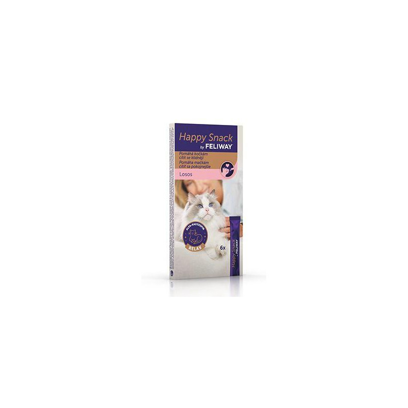 Feliway Happy Snack Losos 6x15g