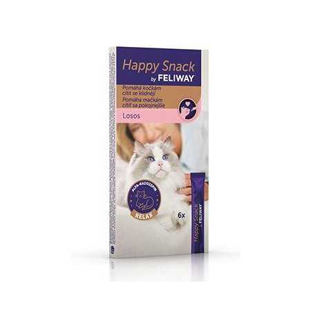 Feliway Happy Snack Losos 6x15g