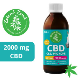CBD olej pro koně Extra 2000mg, 250ml