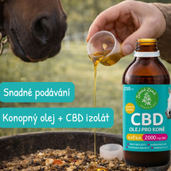 CBD olej pro koně Extra 2000mg, 250ml