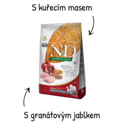 N&D LG DOG Senior M/L Chicken & Pomegr 12 kg pre staršie psy