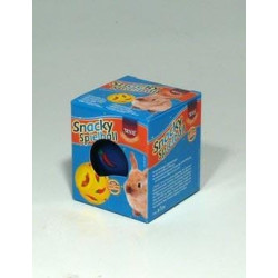 Hračka králik Loptička s otvormi na krmivo Snacky 7cm TR
