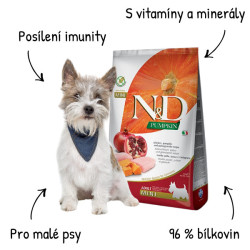 N&D GF Pumpkin DOG Adult Mini Chicken&Pomegranate 7kg