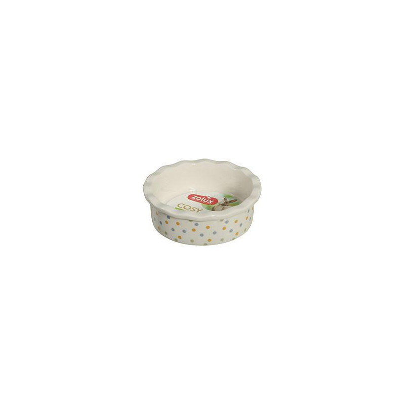 Miska keramická COSY hlodavec 100ml puntíky Zolux