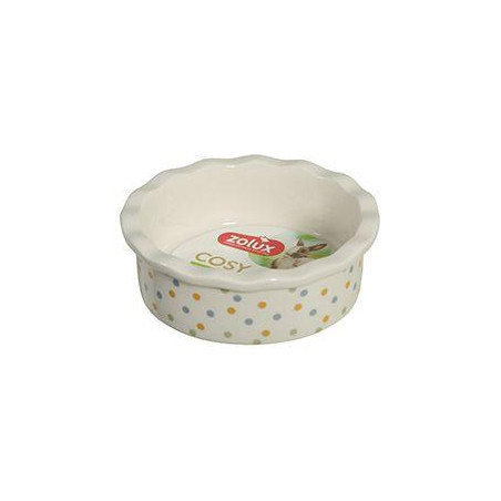 Miska keramická COSY hlodavec 100ml puntíky Zolux
