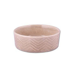 Miska keramická Zig Zag 12cm písková 0,34l