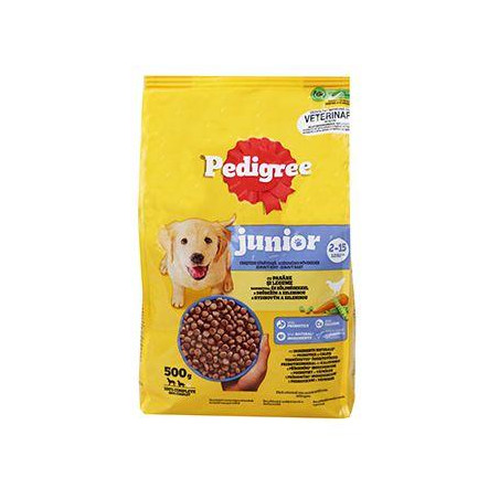 Pedigree Dry Junior M/L drůbeží se zeleninou 500g