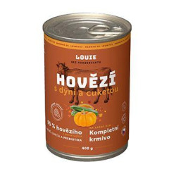 Louie Dog konz. Hovězí s dýní,cuketou a prebiotiky400g