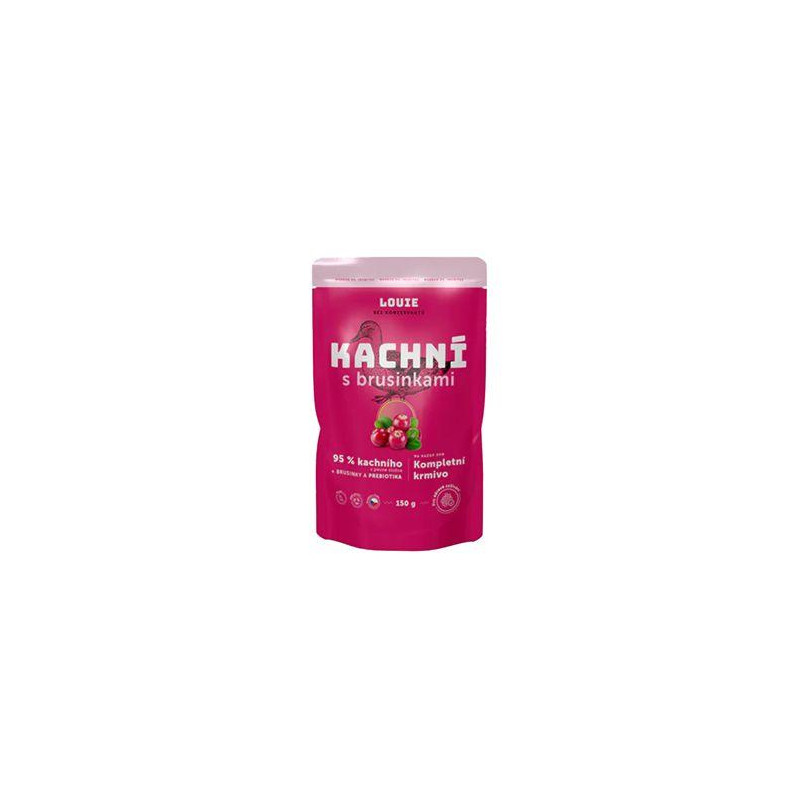 Louie Dog kapsa Kachní s brusinkami 150g