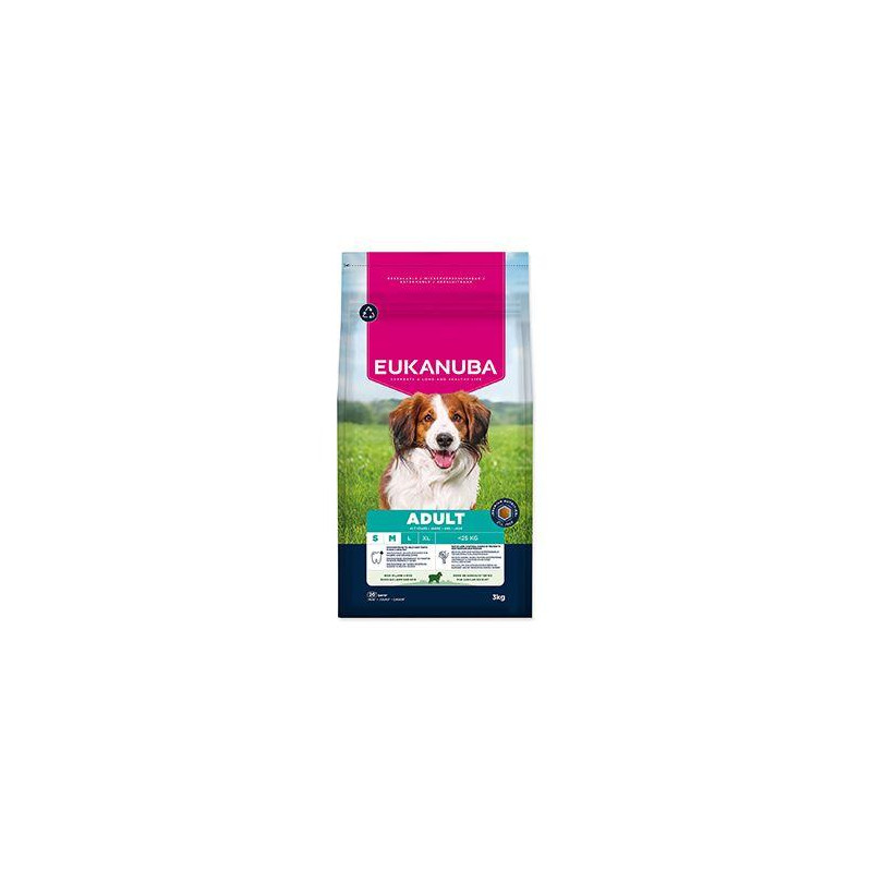 Eukanuba Dog Adult Small&Medium rich in Lamb 3kg