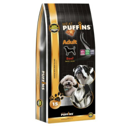 Puffins Dog Adult Beef 15kg