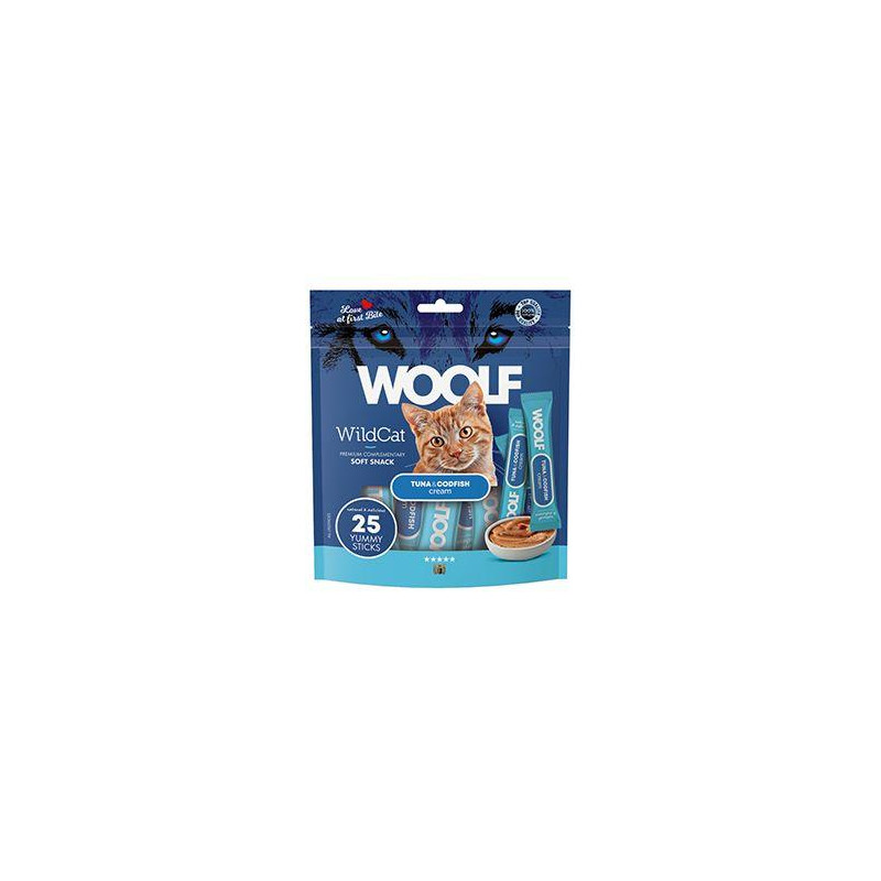 WOOLF WildCat Cream Regular Tuna&Codfish 25x14g