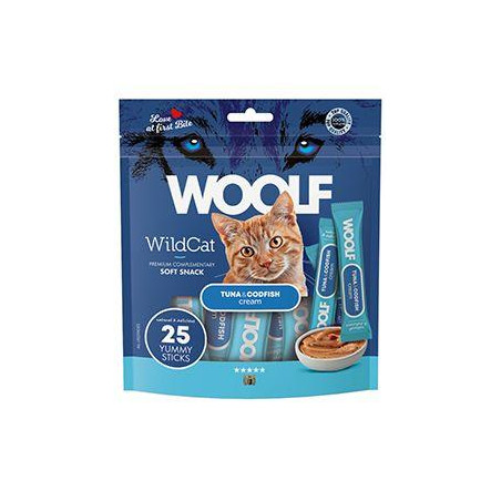 WOOLF WildCat Cream Regular Tuna&Codfish 25x14g