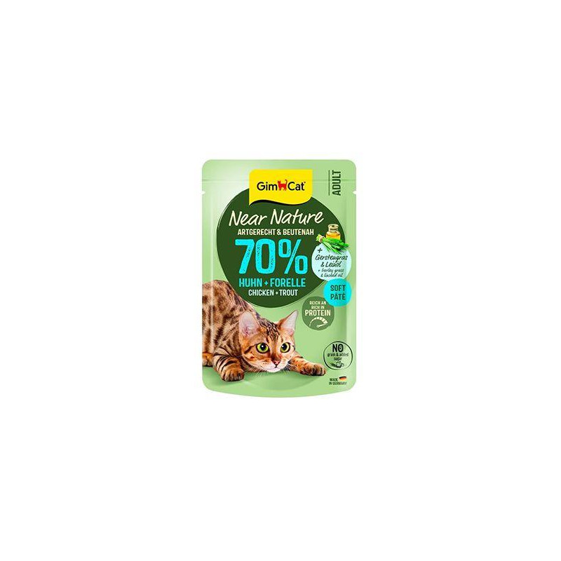 GimCat Near Nature kapsa kuře&pstruh 85g