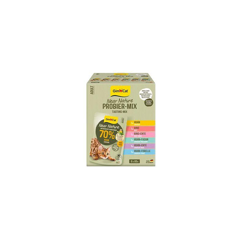 GimCat Near Nature kapsa mix 6x85g