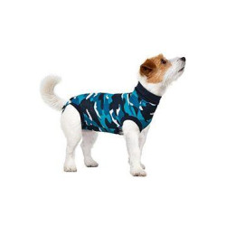 Obleček ochranný Suitical Dog BLUE CAMO 61cm M+