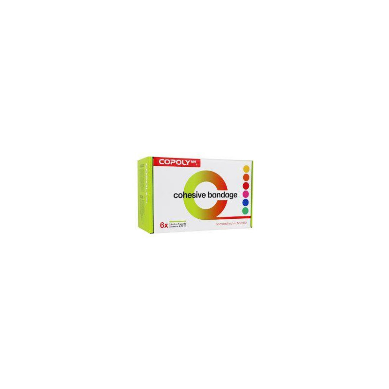 Obinadlo elast. CoPoly 7,5cm x 4,5m MIX NEON 6ks