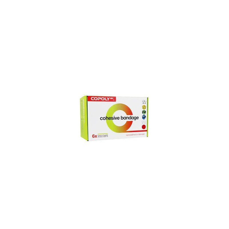 Obinadlo elast. CoPoly 7,5cm x 4,5m MIX POTISK 6ks