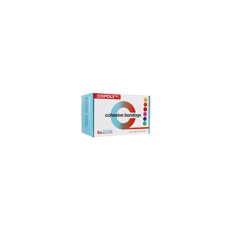 Obinadlo elast. CoPoly 10cm x 4,5m MIX NEON 6ks