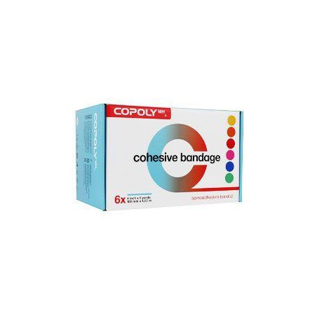 Obinadlo elast. CoPoly 10cm x 4,5m MIX NEON 6ks