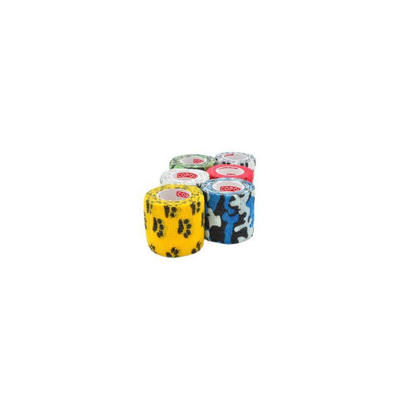 Obinadlo elast. CoPoly 5cm x 4,5m POTISK MIX 12ks