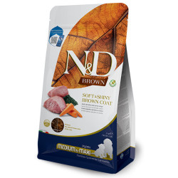 N&D BROWN DOG Puppy M&L Lamb& Spirulina&Carrot 2kg