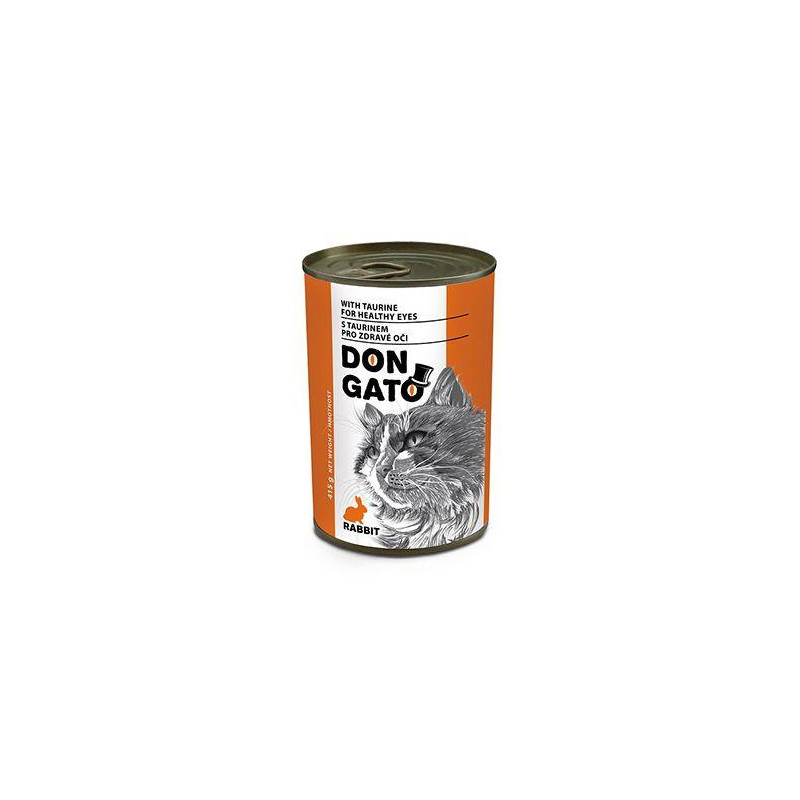 Don Gato cat konz. králičí 415g