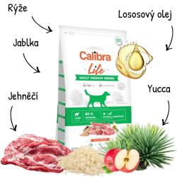 Calibra Dog Life Adult Medium Breed Lamb 12kg