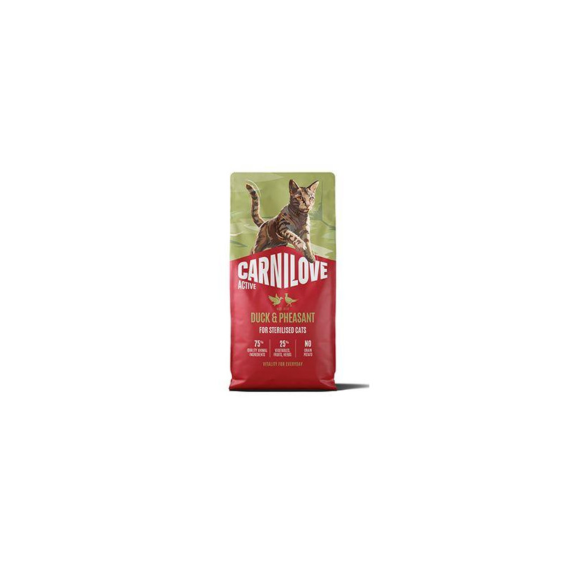 Carnilove Cat Active Dry Duck&Pheas.Steril.Ad.AB 6kg