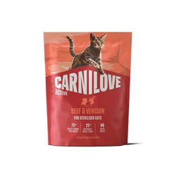Carnilove Cat Active Dry Beef&Venis.Steril.Ad.AB400g