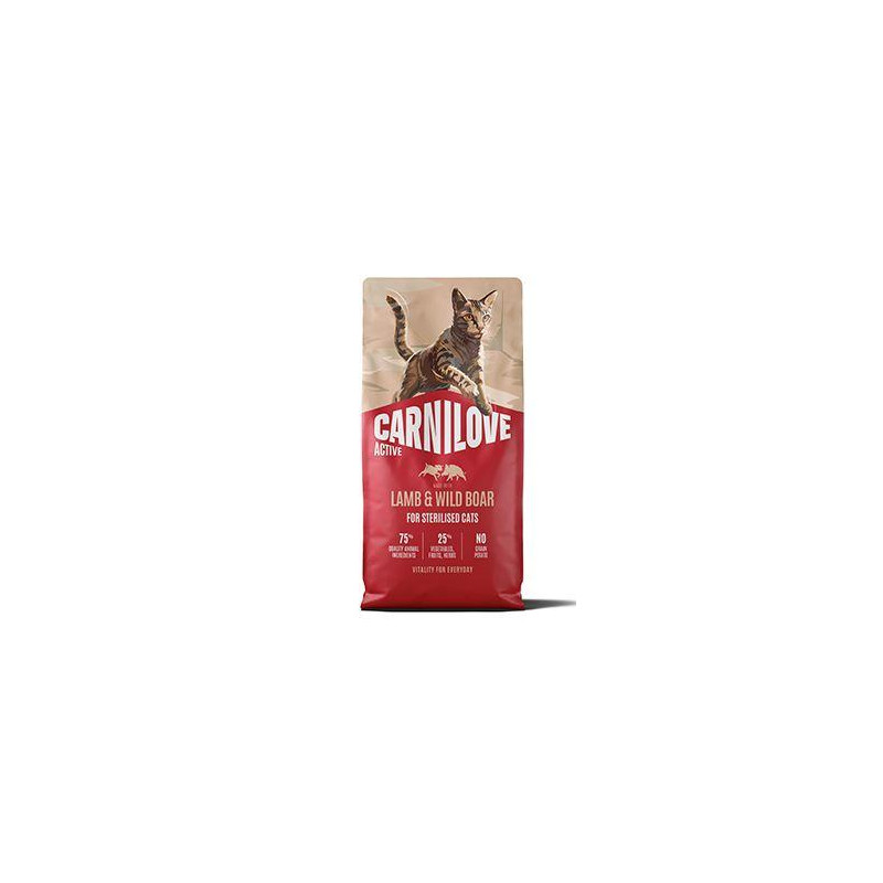 Carnilove Cat Active Dry Lamb& Wild Steril.Ad.AB 6kg