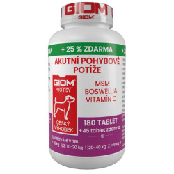 Giom S pes Akutní pohybové potíže 180 tbl+25% zdarma