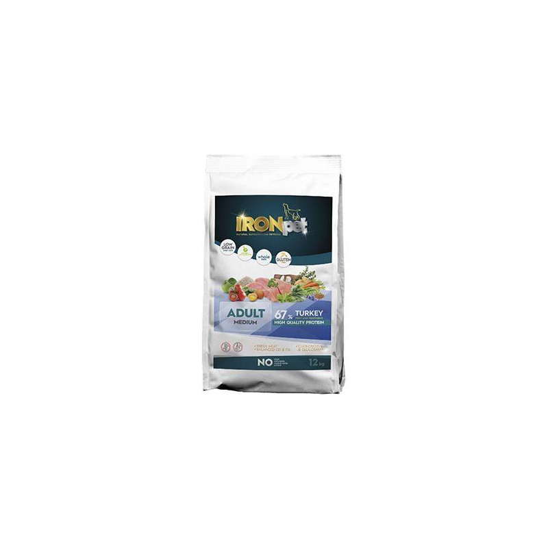 IRONpet Dog Adult Medium Turkey 12kg