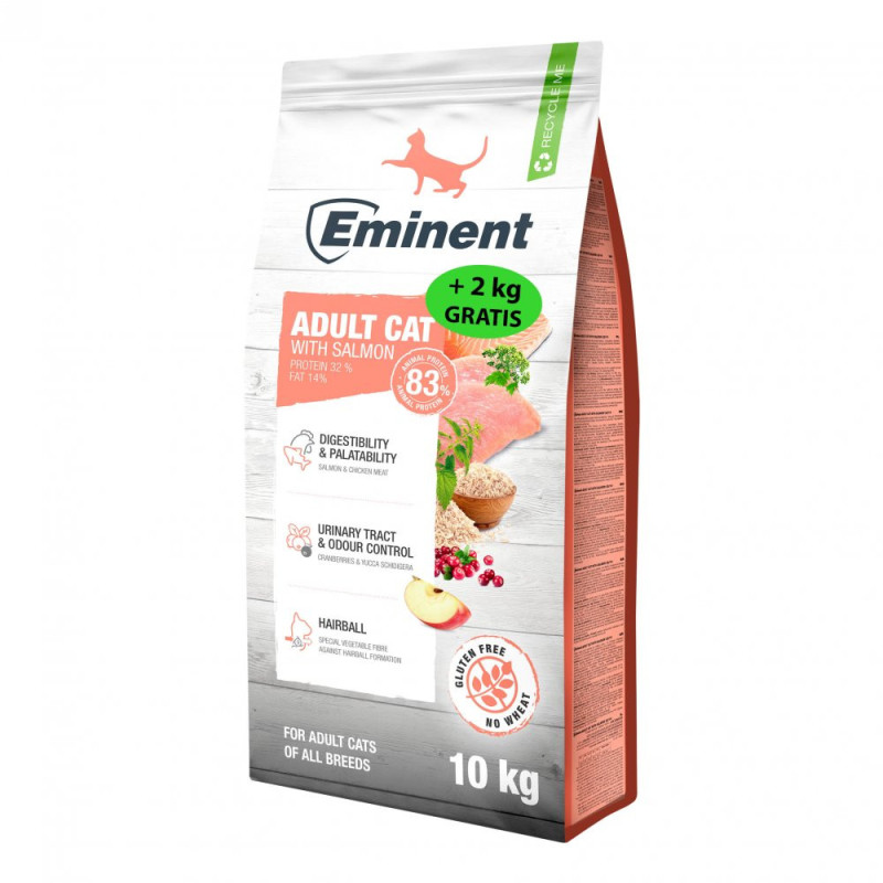 Eminent Cat Adult Salmon 10 + 2 kg zdarma