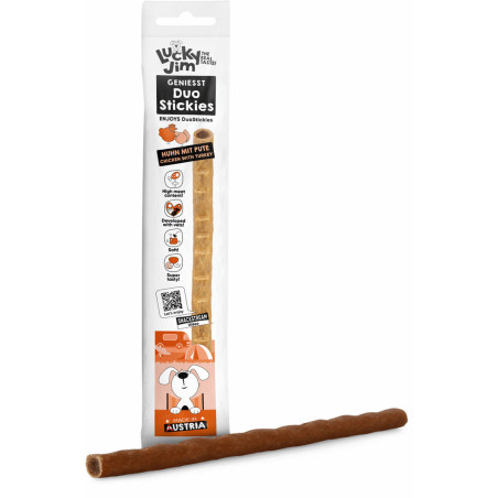 Lucky Jim DuoStickies kuře s krůtou 15g