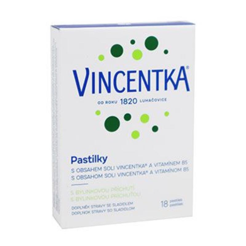 Vincentka pastilky s bylinnou příchutí 18ctb