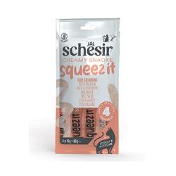 Schesir Cat kapsa Squeez It Losos krém 4x15g