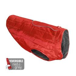 Kurgo Loft Nepromokavá bunda pro psy Chili Red/Charco