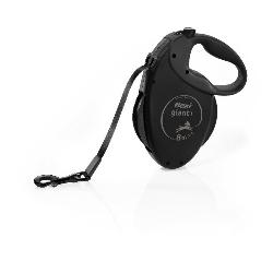 Flexi Vodítko Giant L Black Edition pásek 8m černé
