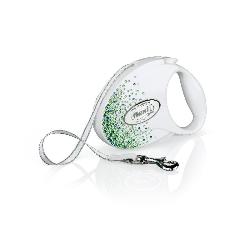 Flexi Vodítko Glam Splash M pásek 5m Leaf