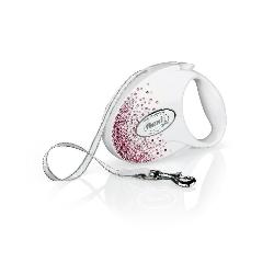 Flexi Vodítko Glam Splash M pásek 5m Pink